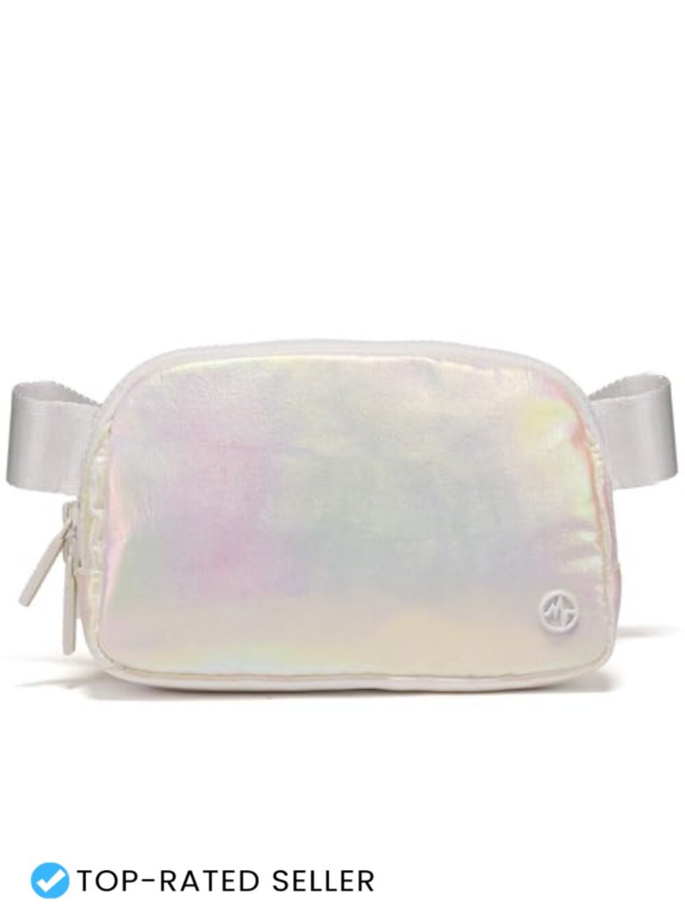 Nylon Fanny Pack Crossbody Belt Bag Two-Way Zipper Water Resistant 1L